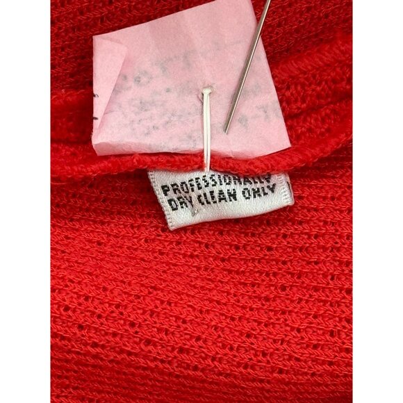 St. John Knit Skirt Red A-Line Pull-On Made in USA Womens Size 14 - Picture 4 of 6